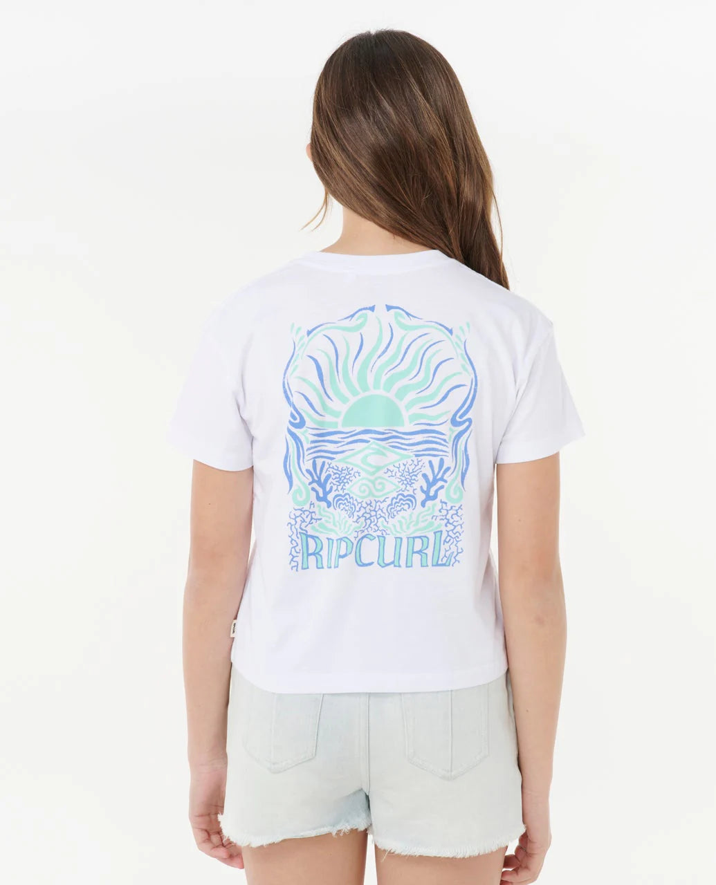 RIPCURL GIRLS SUNRISE CROP TEE