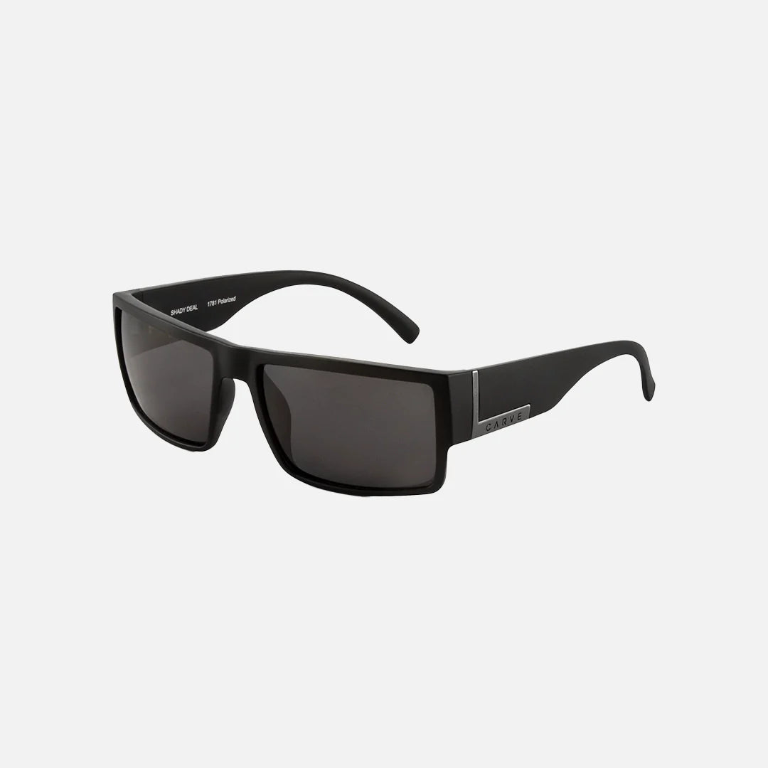 CARVE SHADY DEAL MATT BLACK POLARIZED SUNGLASSES (1781)