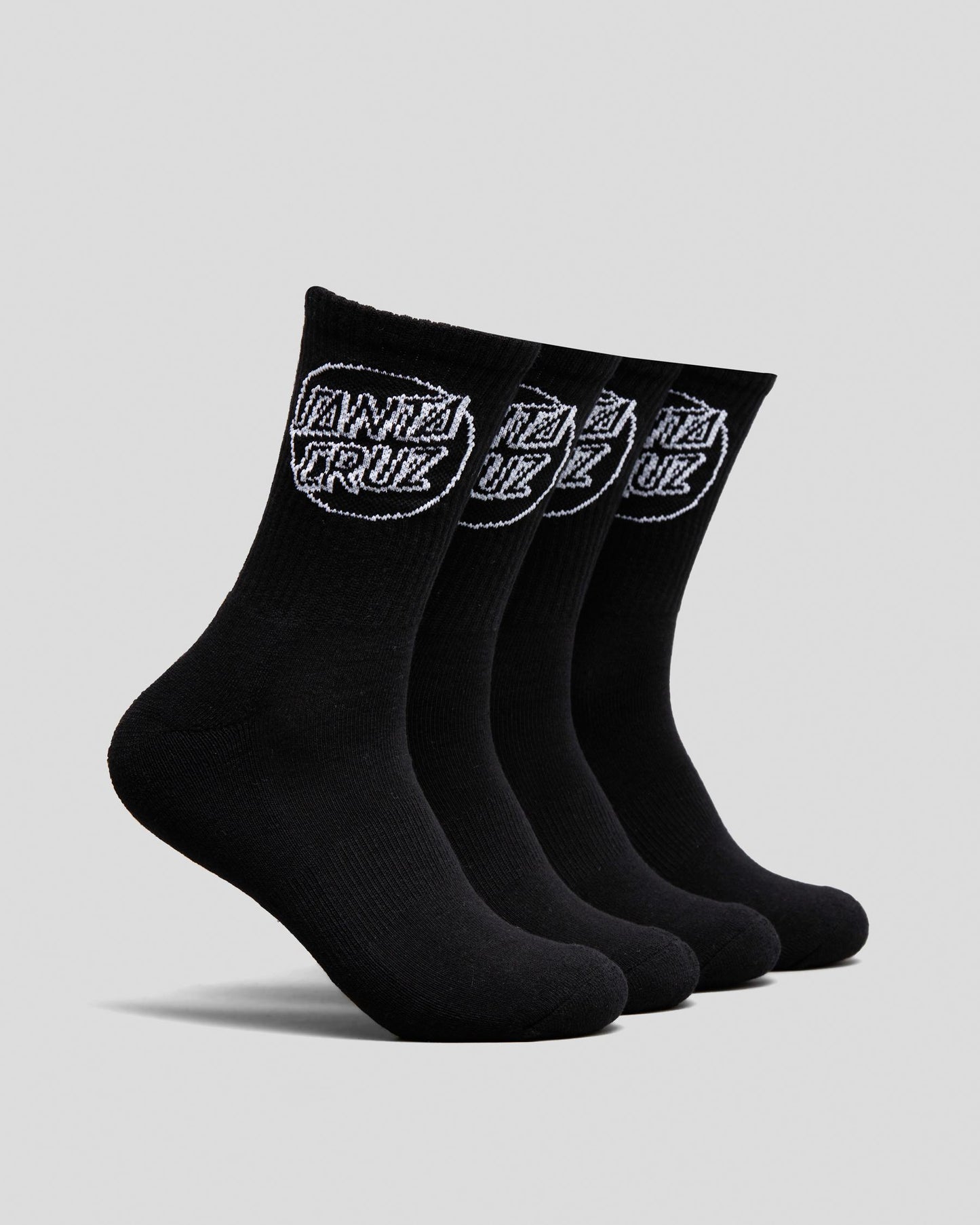 SANTA CRUZ OPTUS DOT CREW SOCKS 4 PK