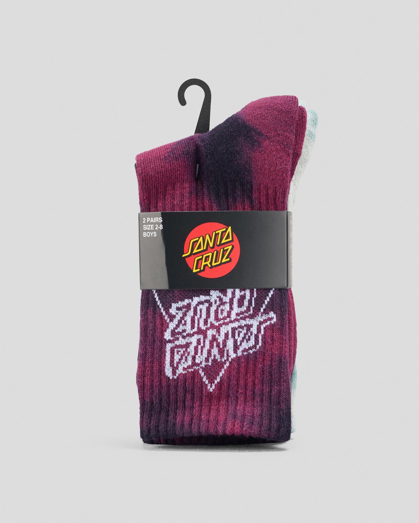 SANTA CRUZ NOT A DOT CREW SOCKS 2 PK