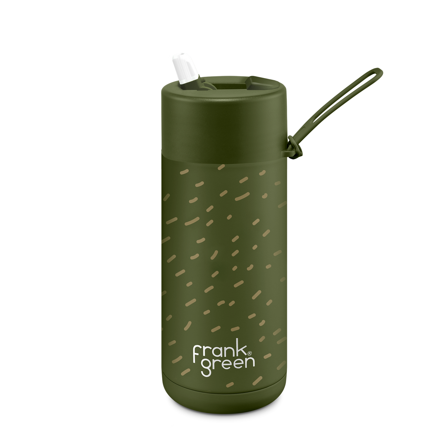 FRANK GREEN 16OZ 475MIL FRANKSTERS SCOUT REUSABLE FLIP LID CERAMIC BOTTLE