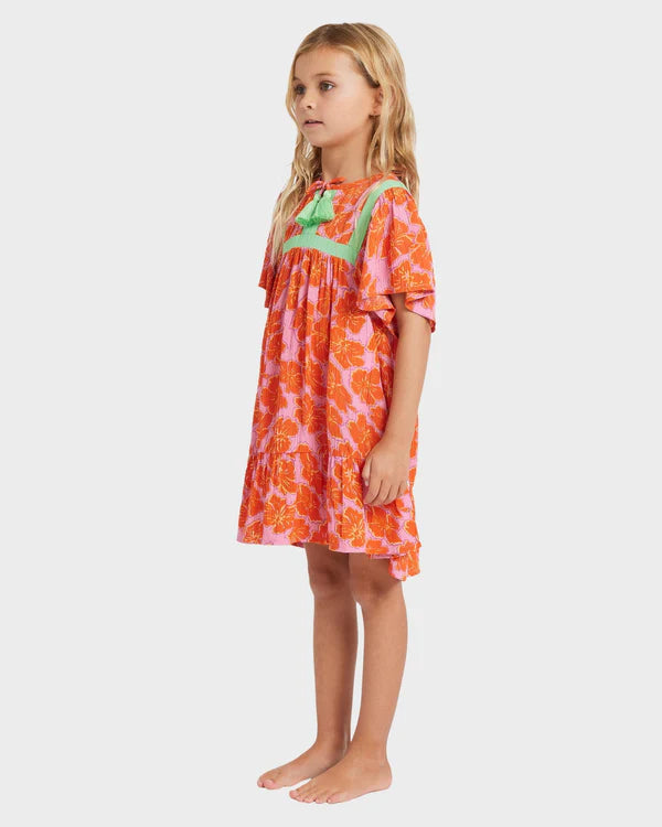 BILLABONG HAPPY HIBISCUS DRESS GIRL