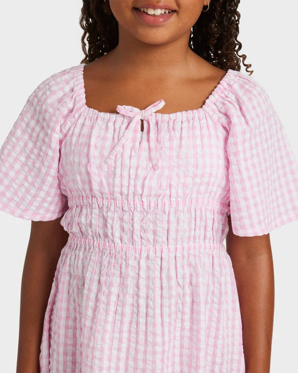 ROXY GIRLS DAISY CHECK DRESS