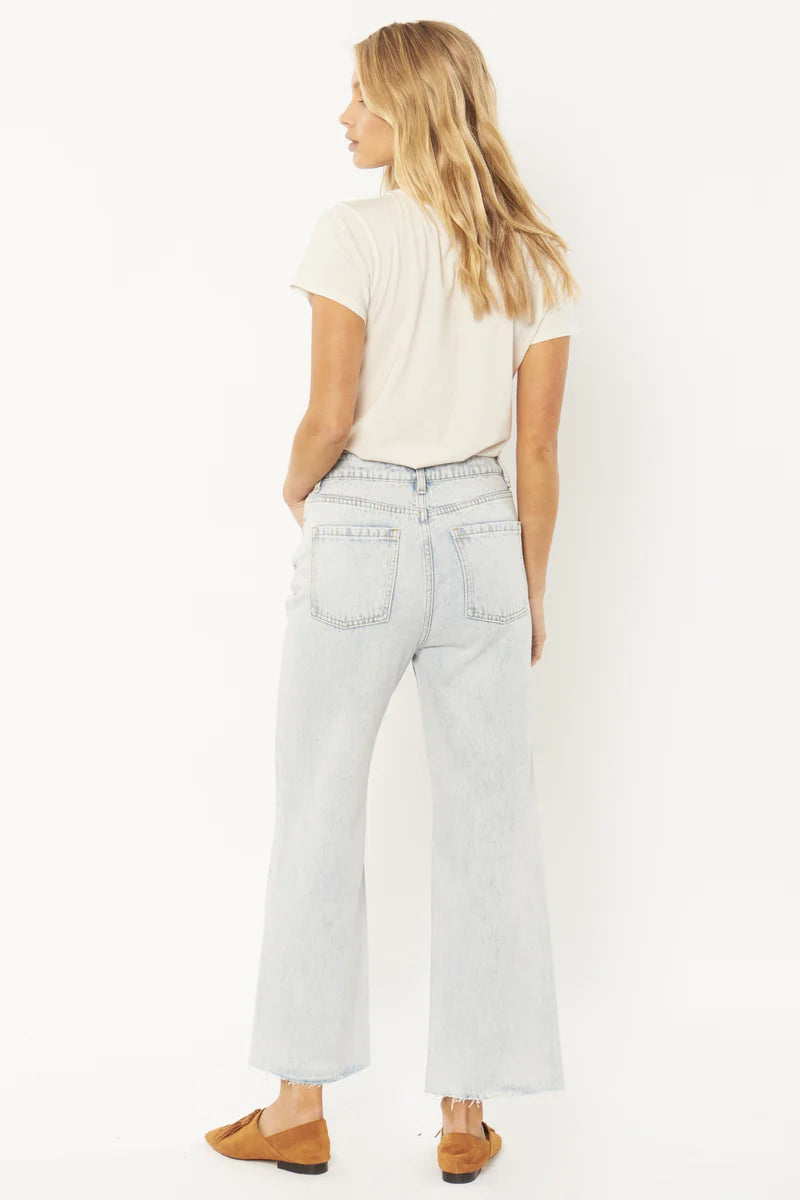 AMUSE SOCIETY GABI CROP FLARE DENIM PANT