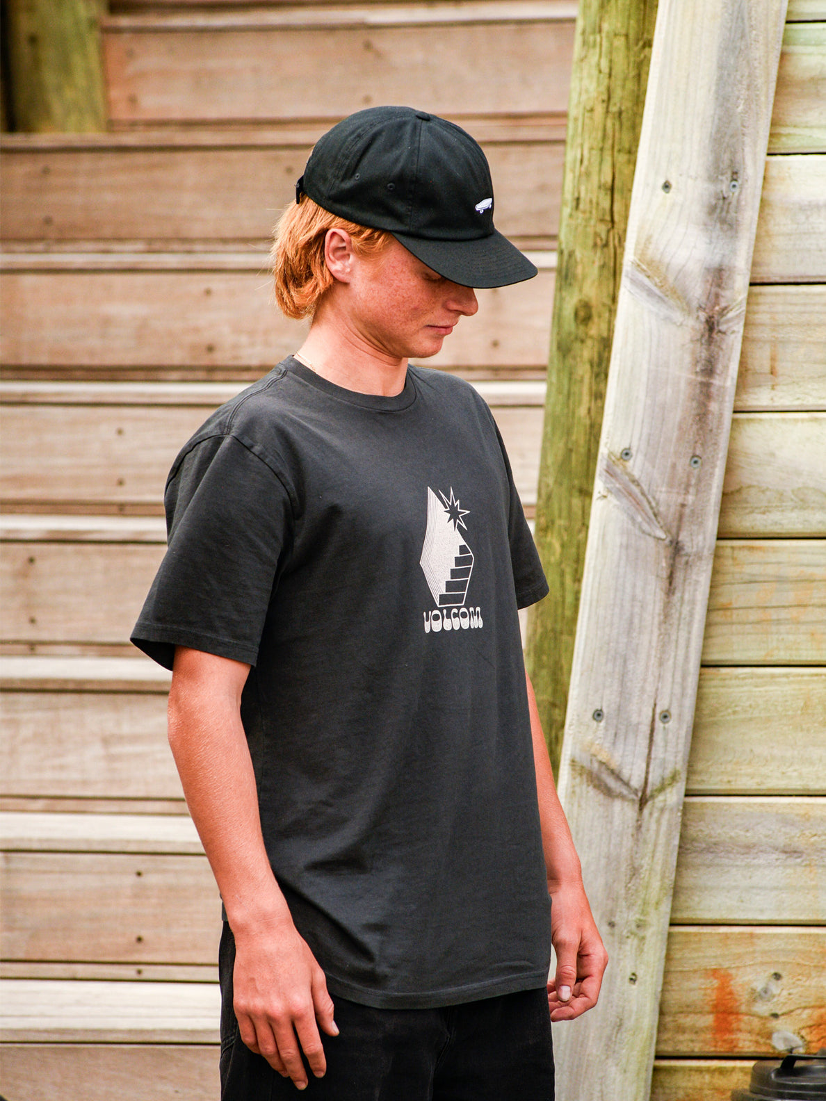 Volcom baseball hot sale tee