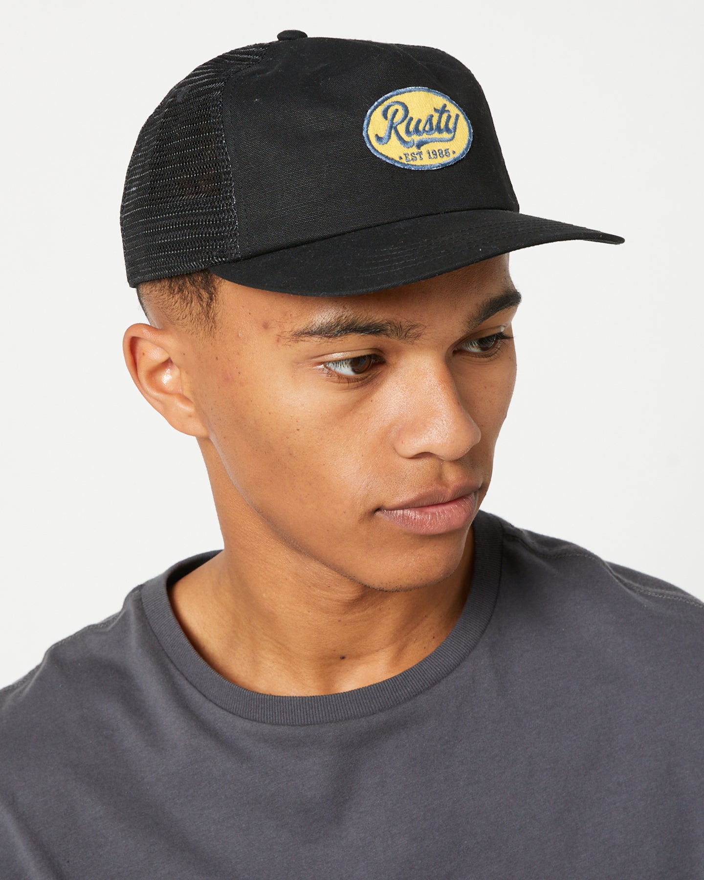 RUSTY STACKS ON SURF TRUCKER CAP