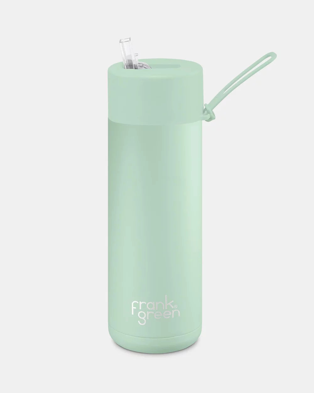 FRANK GREEN 20oz 595mil STRAW LID REUSABLE CERAMIC BOTTLE