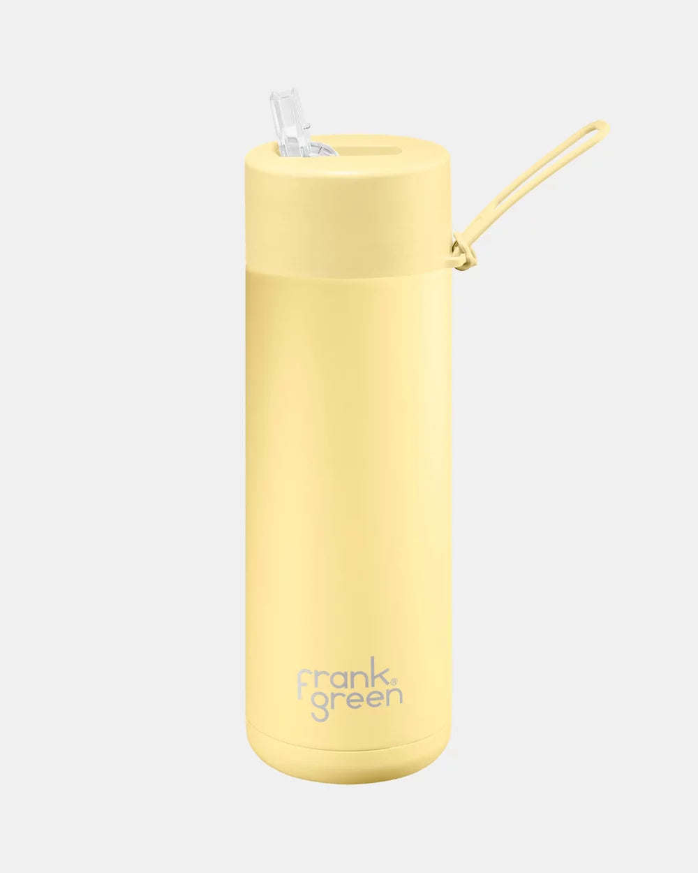 FRANK GREEN 20oz 595mil STRAW LID REUSABLE CERAMIC BOTTLE