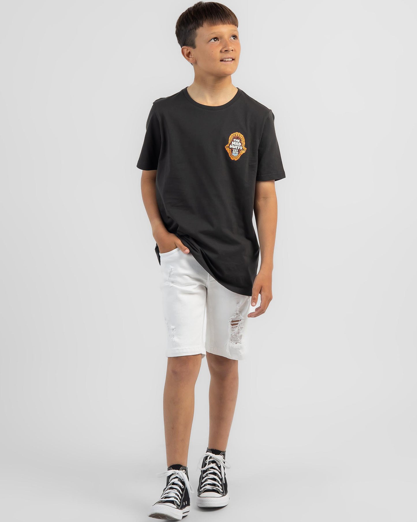 THE MAD HUEYS SURFER SHARK YOUTH SS TEE
