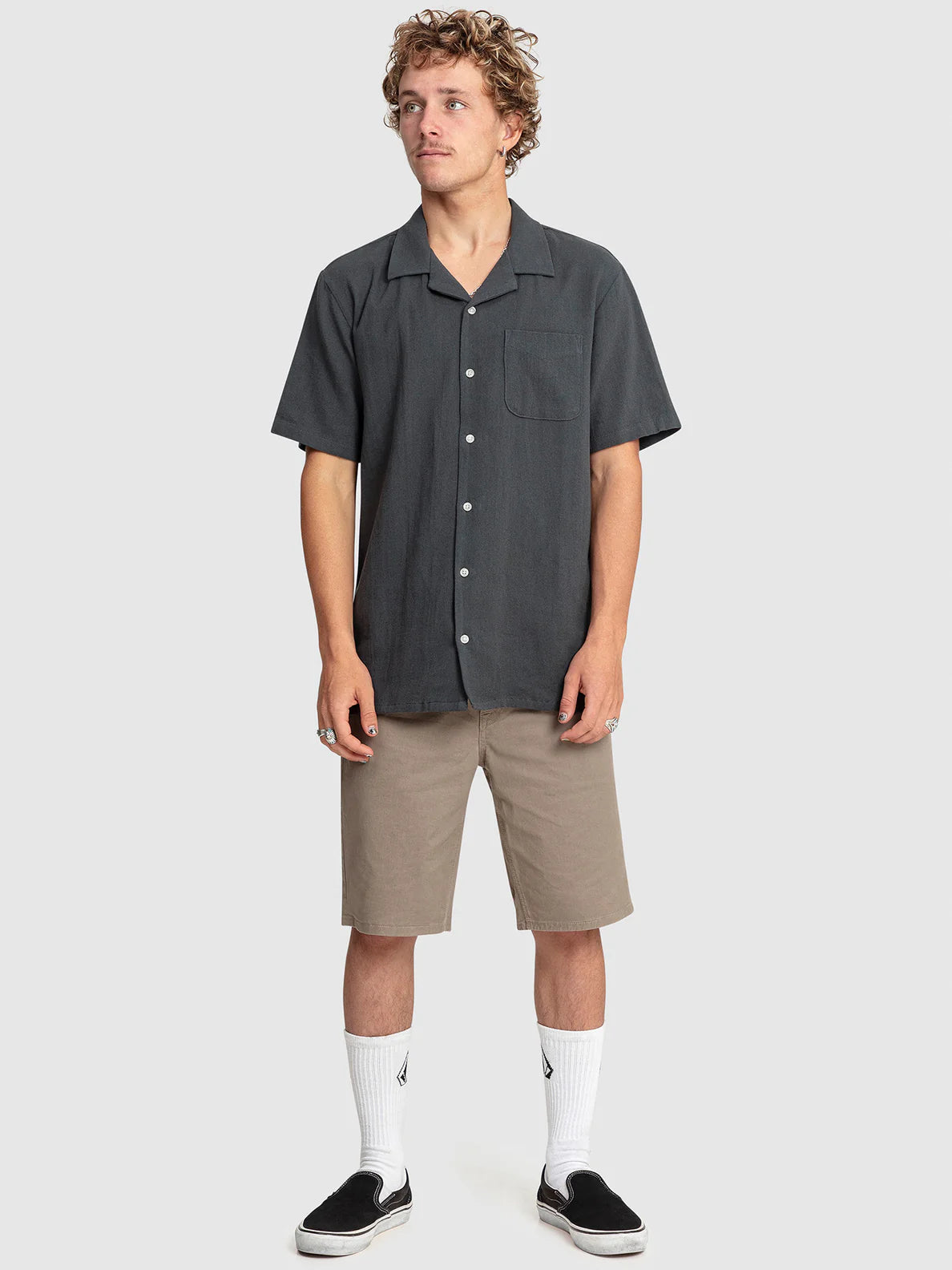 VOLCOM MENS HOBARSTONE SHORT SLEEVE SHIRT