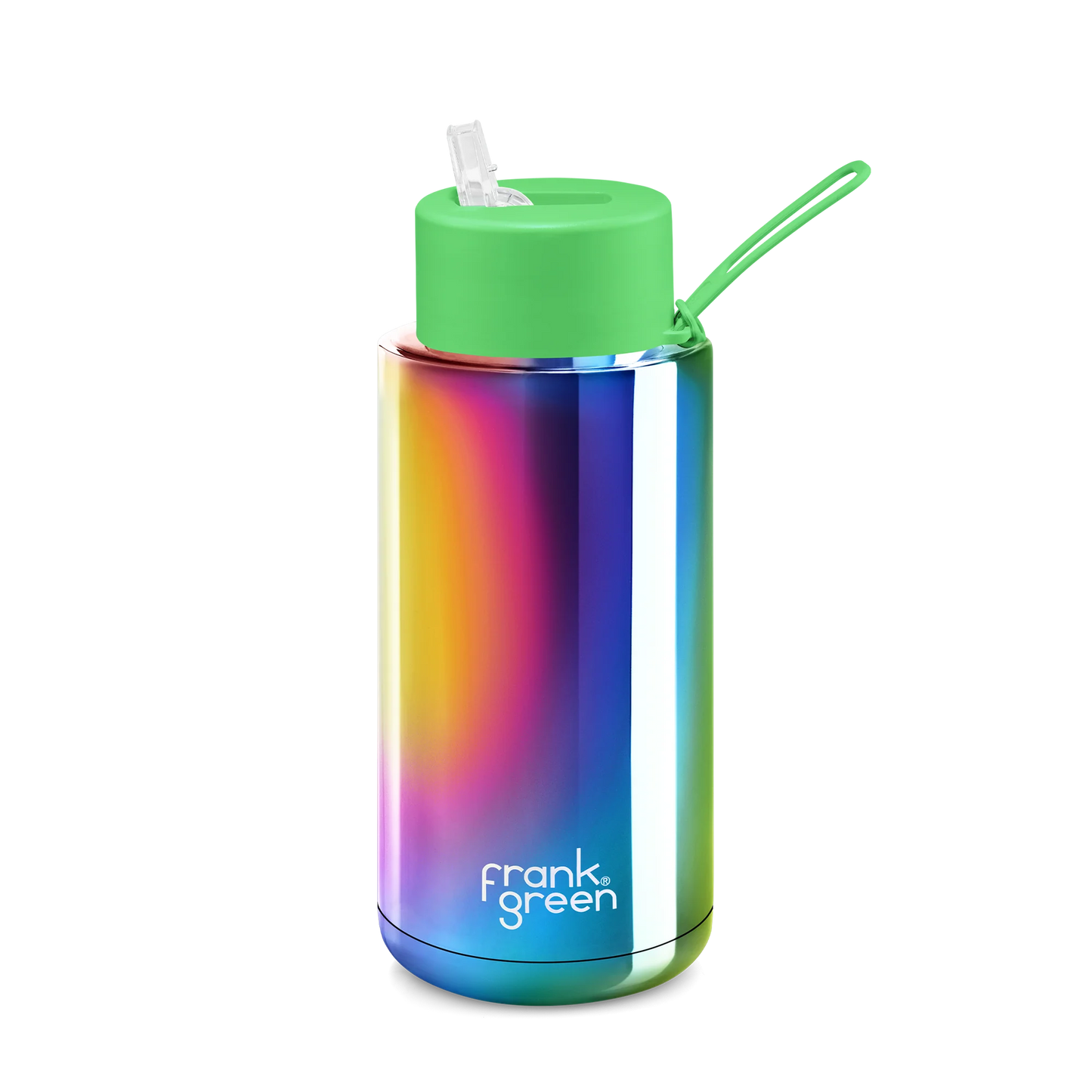 FRANK GREEN 34oz/1L STRAW LID REUSABLE CERAMIC BOTTLE