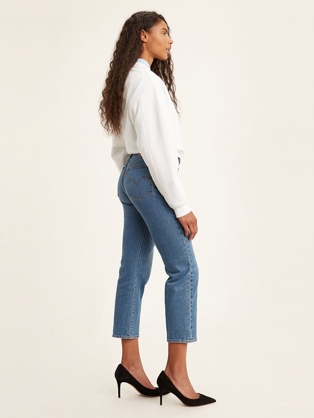 LEVIS WOMENS WEDGIE STRAIGHT JEANS