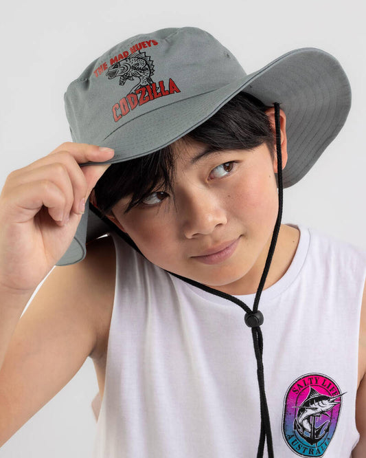 THE MAD HUEYS CODZILLA WIDE BRIM HAT