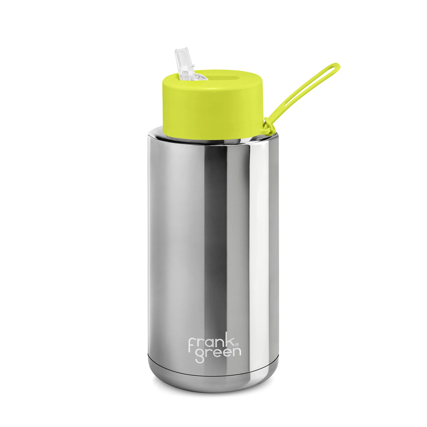 FRANK GREEN 34oz/1L STRAW LID REUSABLE CERAMIC BOTTLE