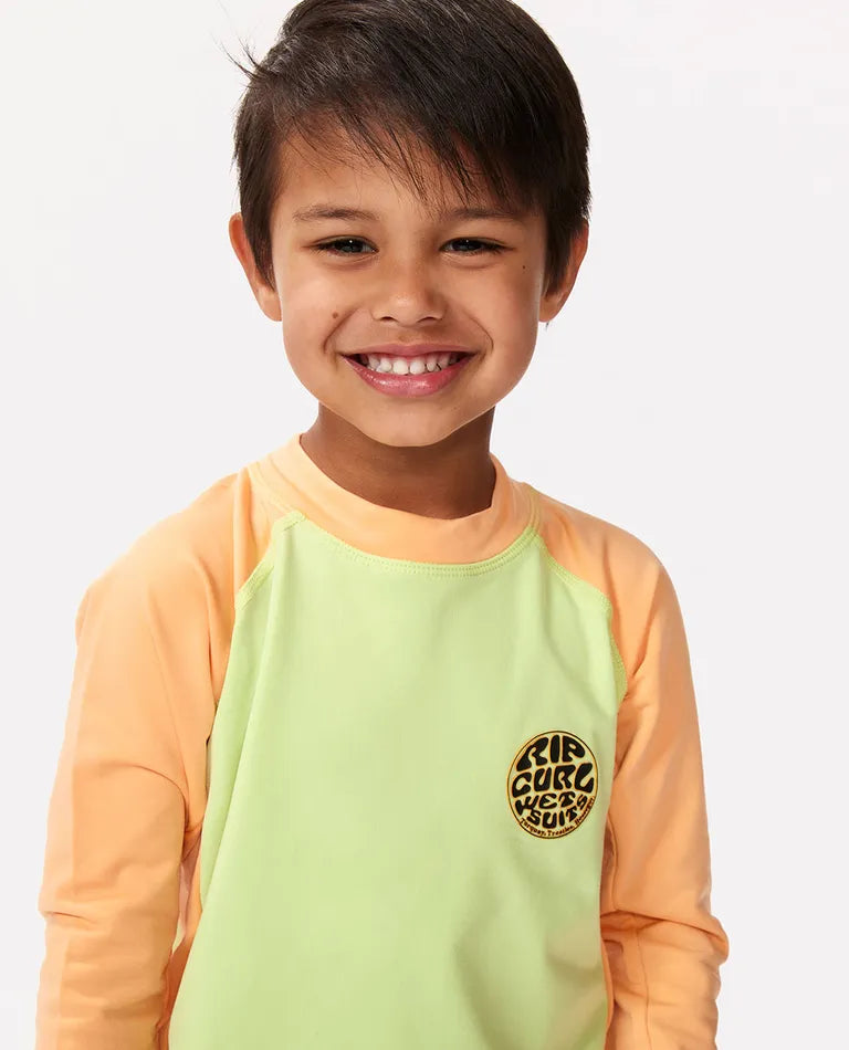 RIPCURL SHOCK UPF LONG SLEEVE BOYS RASHSHIRT