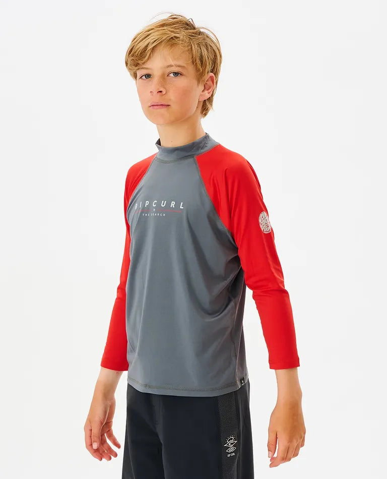 RIPCURL BOYS SHOCK UPF LONG SLEEVE RASHSHIRT