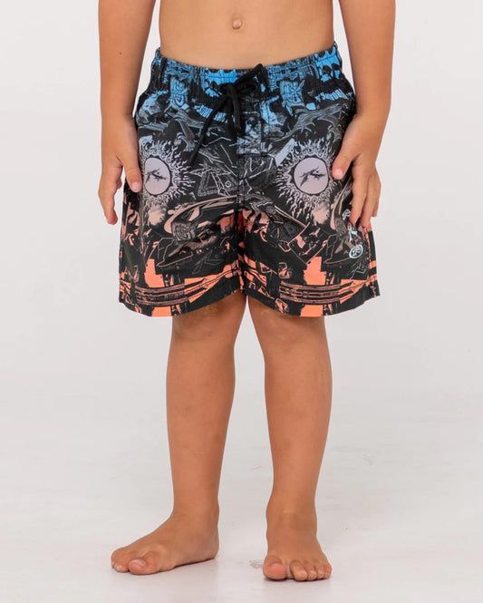 RUSTY PASTE UP ELASTIC BOARDSHORT RUNTS