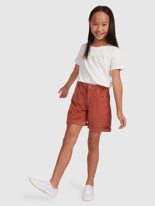 ROXY SAVE YOU TONIGHT-GIRLS CORD SHORTS