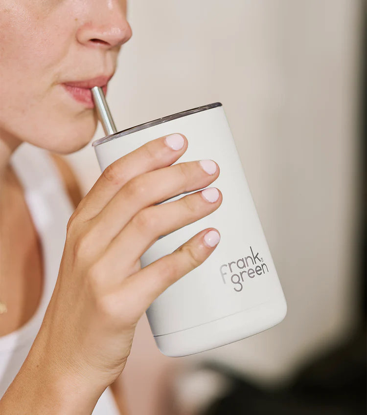 FRANK GREEN ICED COFFEE CUP WTH STRAW