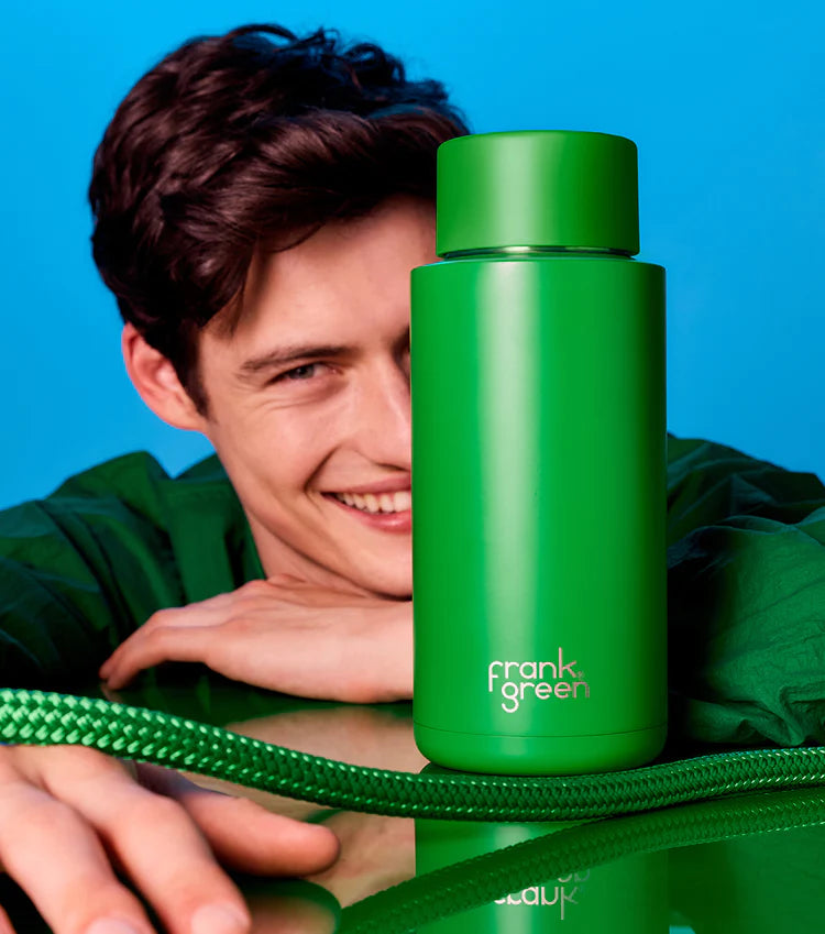 FRANK GREEN 34oz / 1L CERAMIC REUSABLE BOTTLE FLIP LID