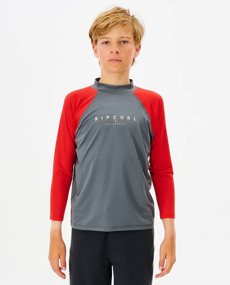 RIPCURL BOYS SHOCK UPF LONG SLEEVE RASHSHIRT
