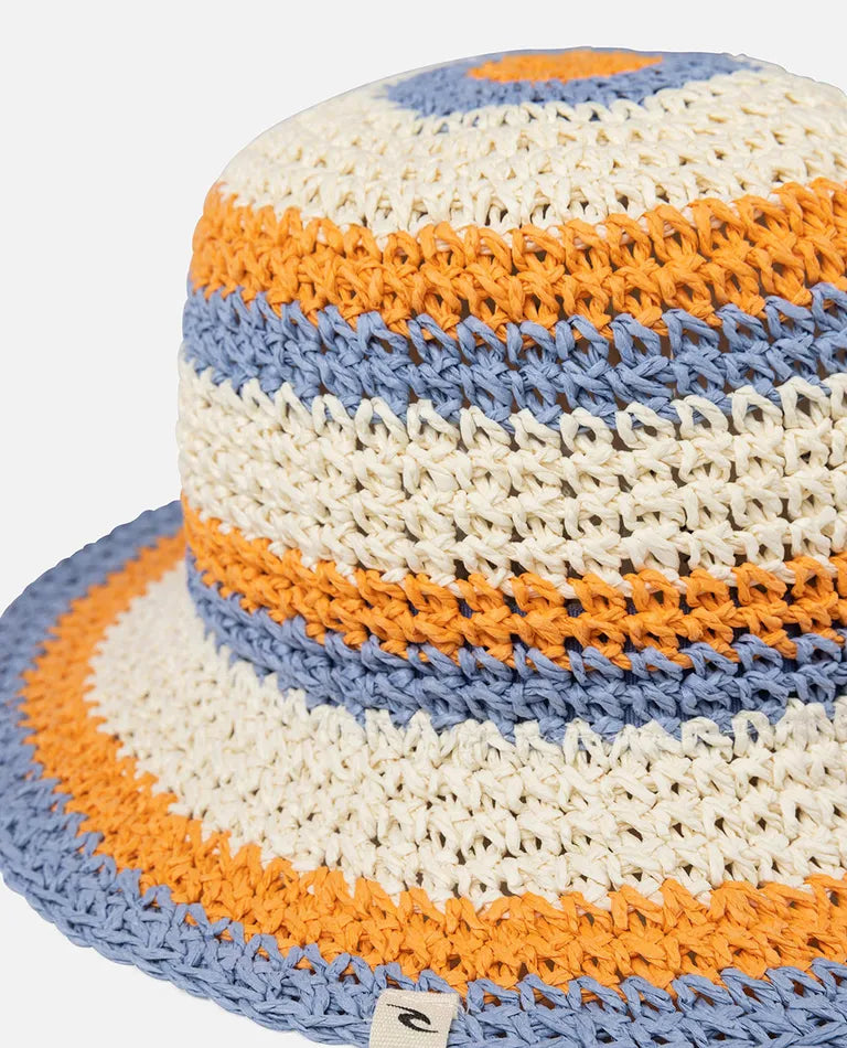 RIPCURL SUN STRIPE CROCHET HAT-GIRL