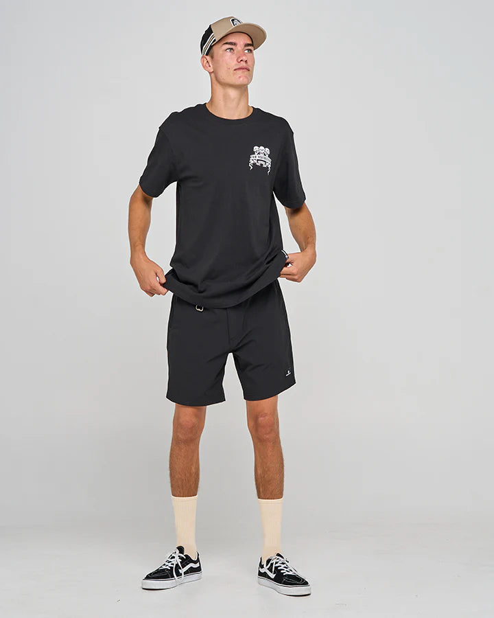 THE MAD HUEYS TRIPLE ANCHOR MENS SS TEE