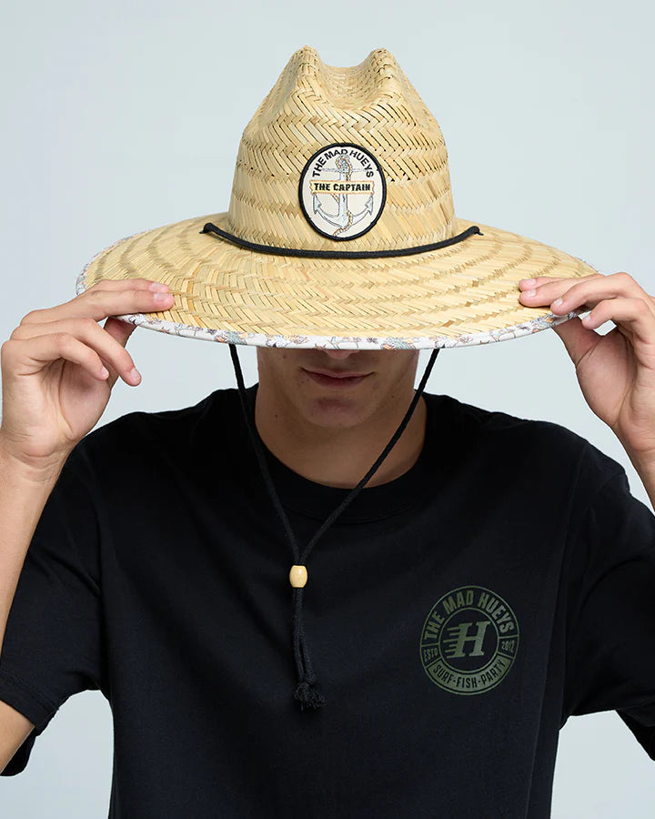 THE MAD HUEYS CROC CAPTIAN STRAW HAT