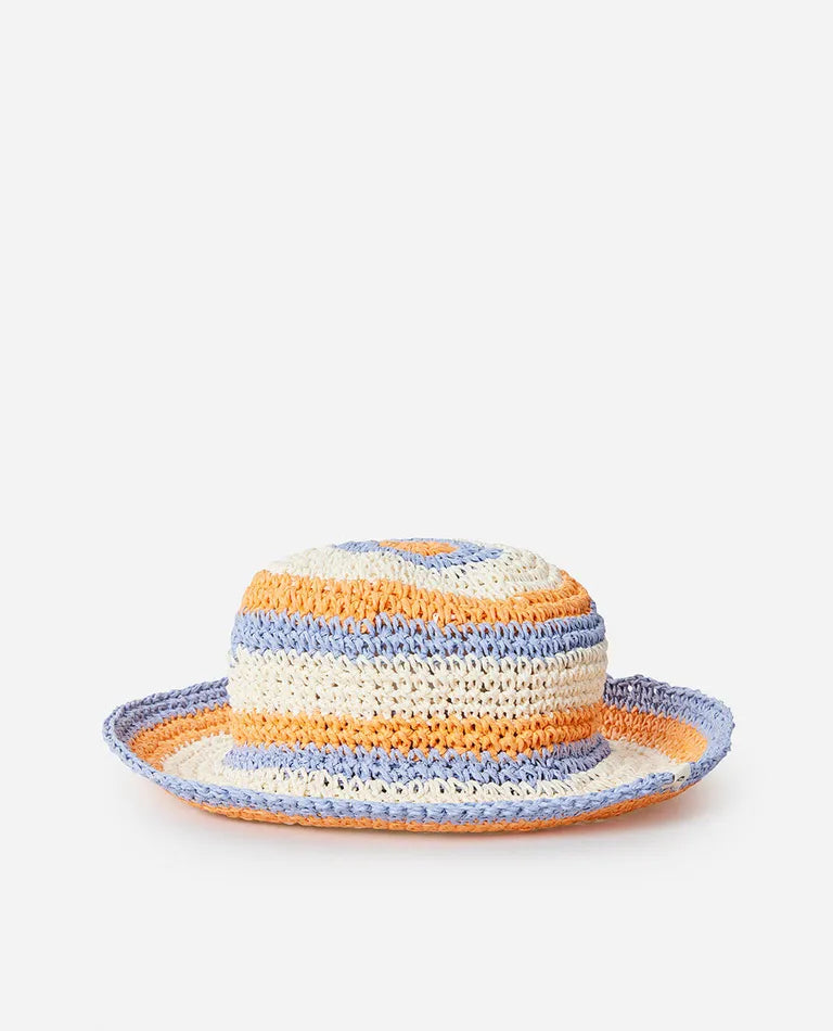 RIPCURL SUN STRIPE CROCHET HAT-GIRL