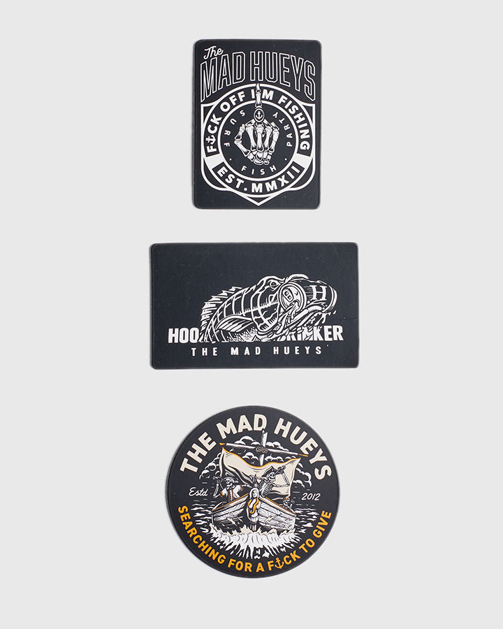 The Mad Hueys HUEYS GLOBAL 3 PK MAGNETS