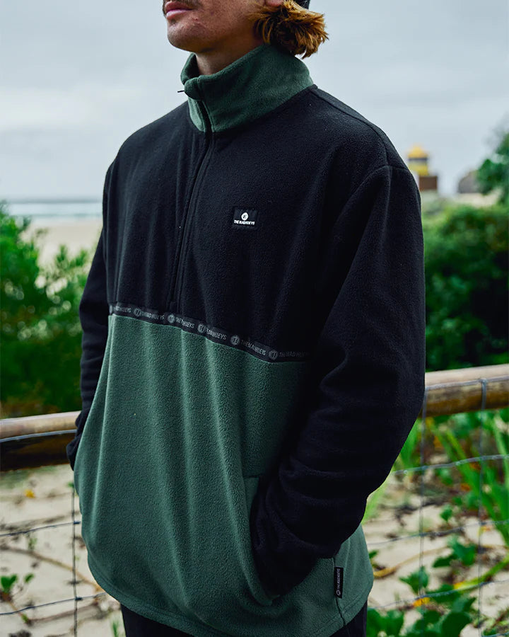 THE MAD HUEYS TIDAL QUARTER ZIP JUMPER