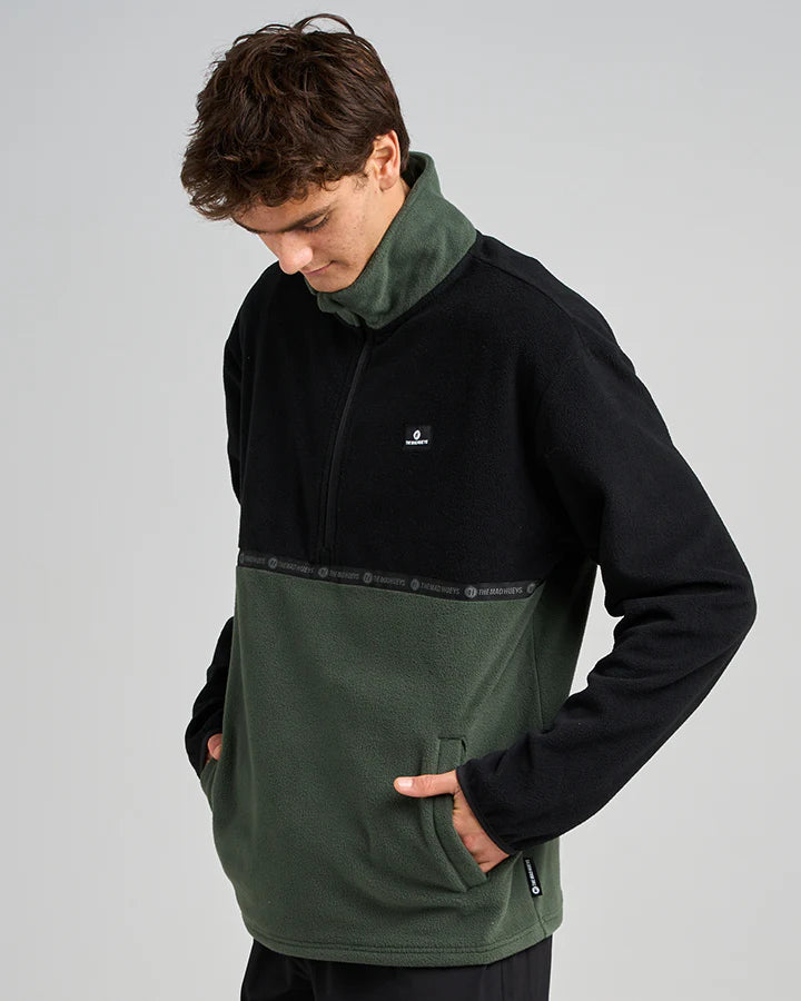 THE MAD HUEYS TIDAL QUARTER ZIP JUMPER