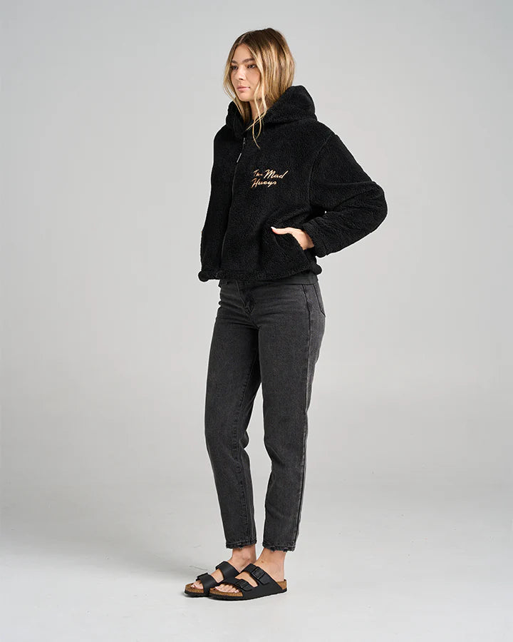 THE MAD HUEYS SEAHORSE WOMENS HOODED ZIP THROUGH JACKET