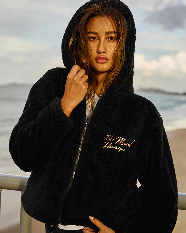 THE MAD HUEYS SEAHORSE WOMENS HOODED ZIP THROUGH JACKET