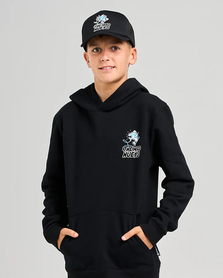 THE MAD HUEYS GREAT BITE SHARK HOODED PULLOVER BOYS