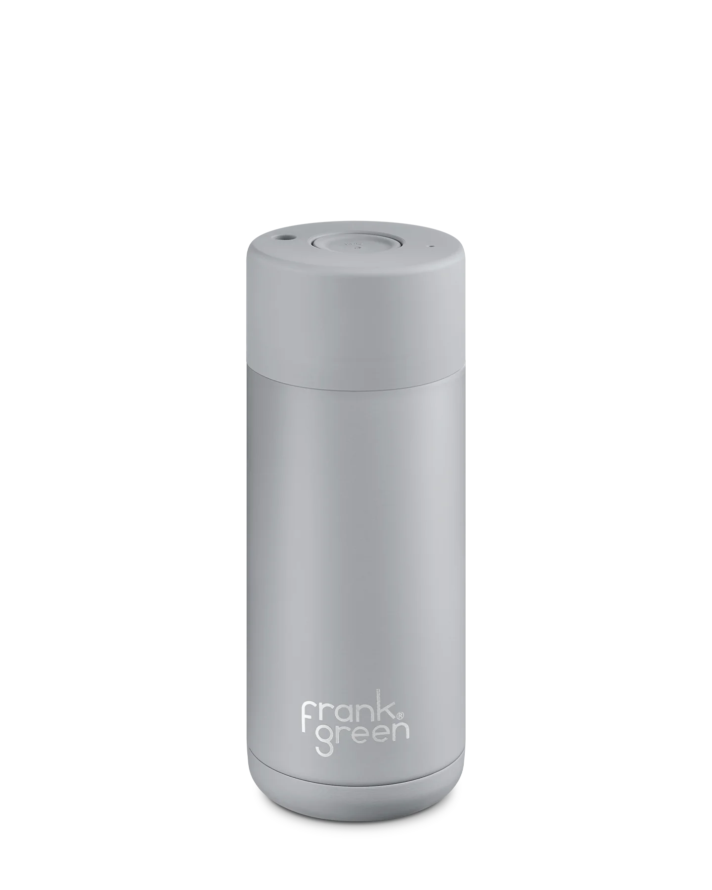 FRANK GREEN CERAMIC REUSABLE CUP PUSH BUTTON LID