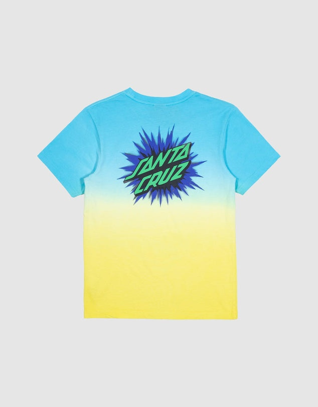 SANTA CRUZ BOYS BURST OVAL DOT GRADIENT TEE