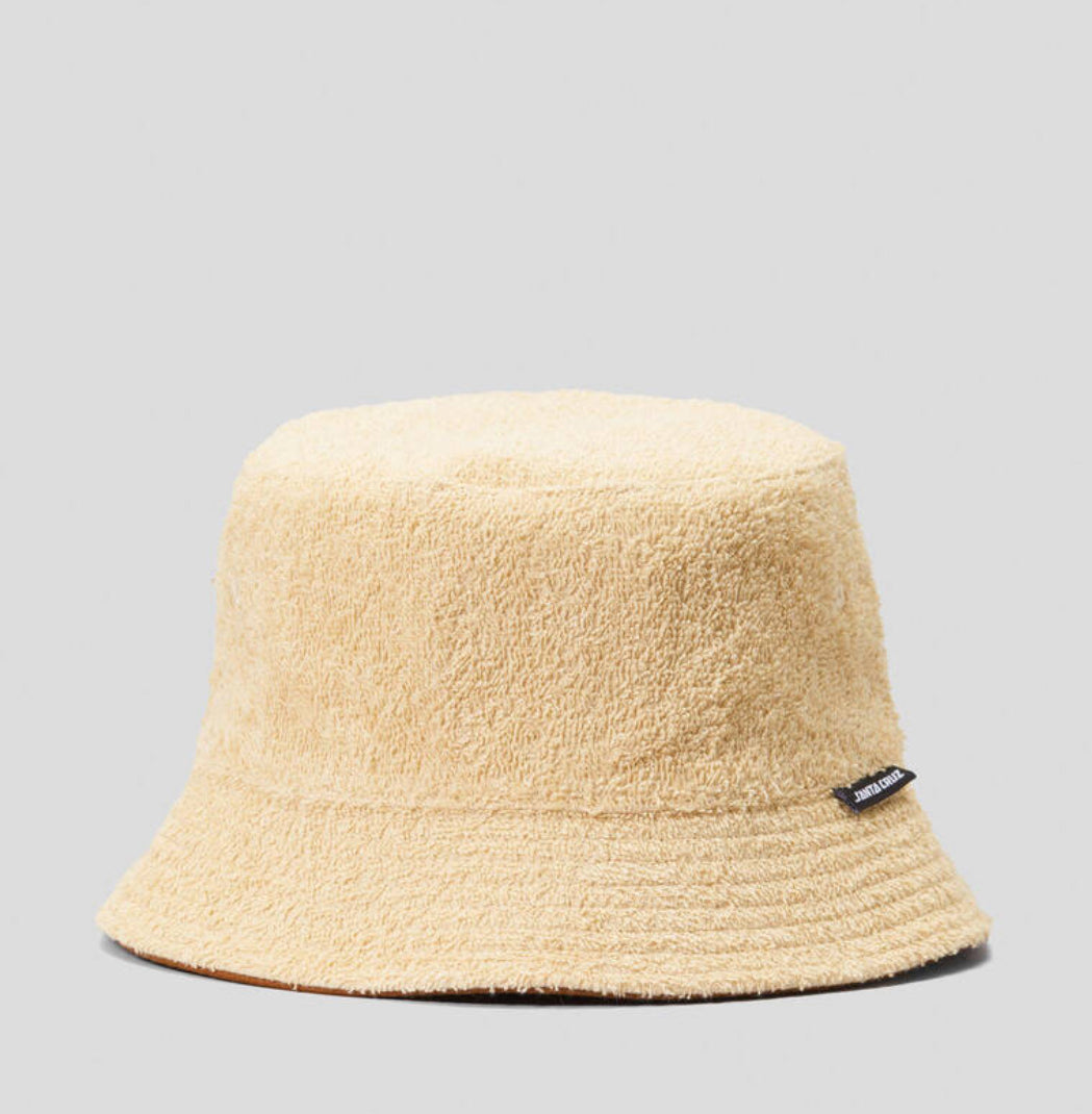SANTA CRUZ ALT DOT MONO PATCH TERRY REVERSIBLE BUCKET HAT