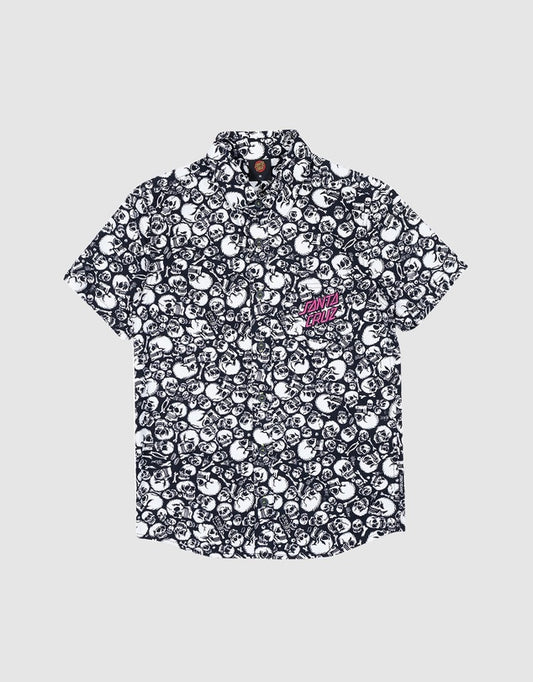 SANTA CRUZ BOYS OSSUARY ALL OVER SHIRT