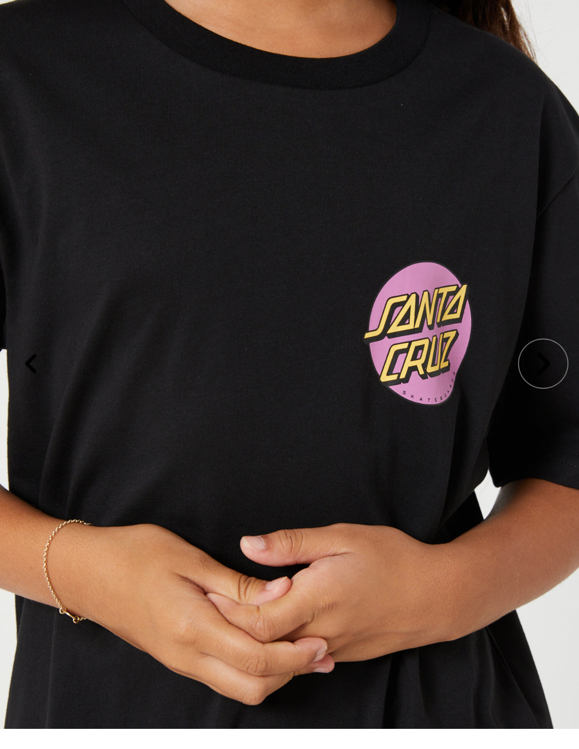 SANTA CRUZ GIRLS OTHER DOT BIG BROTHER TEE