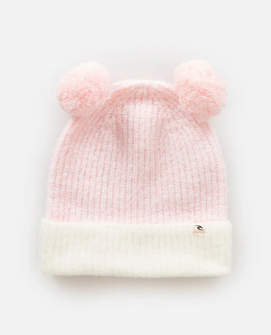 RIPCURL 2 TONE REG POM POM BEANIE - GIRL