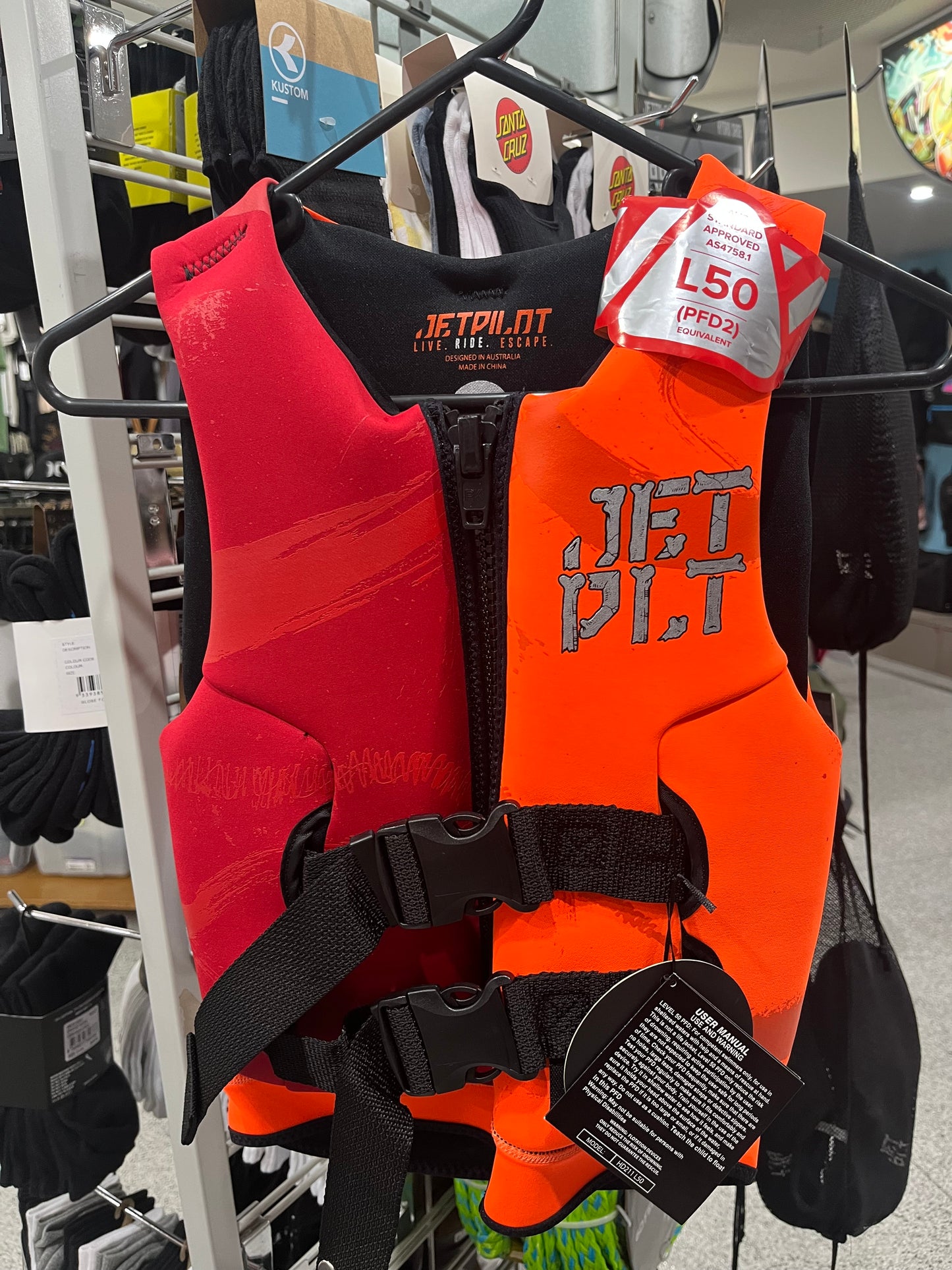 JET PILOT BOYS REX YOUTH CAUSE NEO VEST LEVEL 50