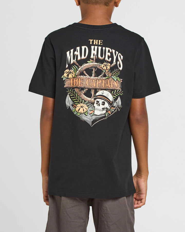 THE MAD HUEYS SHIPWRECKED CAPTAIN YOUTH SHORT SLEEVE TEE