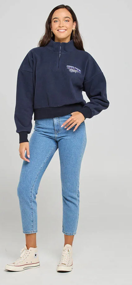 THE MAD HUEYS FROSTY TIPS WOMENS 1/4 ZIP JUMPER