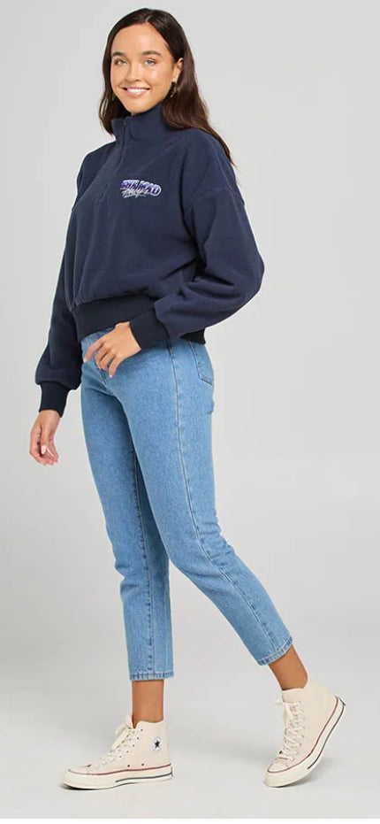 THE MAD HUEYS FROSTY TIPS WOMENS 1/4 ZIP JUMPER