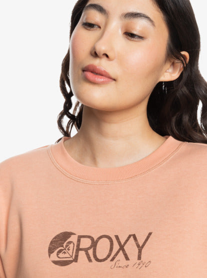 ROXY SURF STOKED CREW BRUSHED B