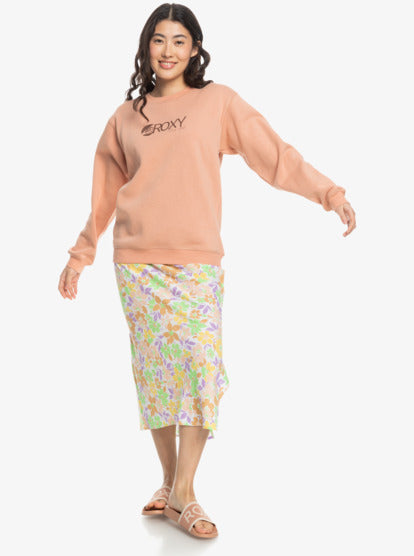 ROXY SURF STOKED CREW BRUSHED B