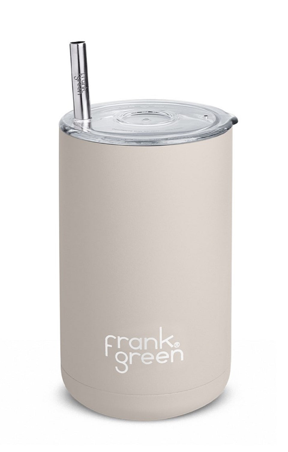 FRANK GREEN ICED COFFEE CUP WTH STRAW