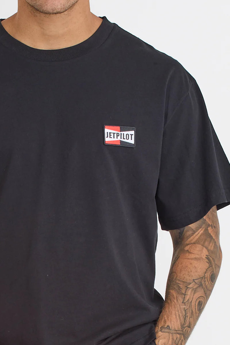 JEY PILOT VINTAGE BADGE SS MENS TEE
