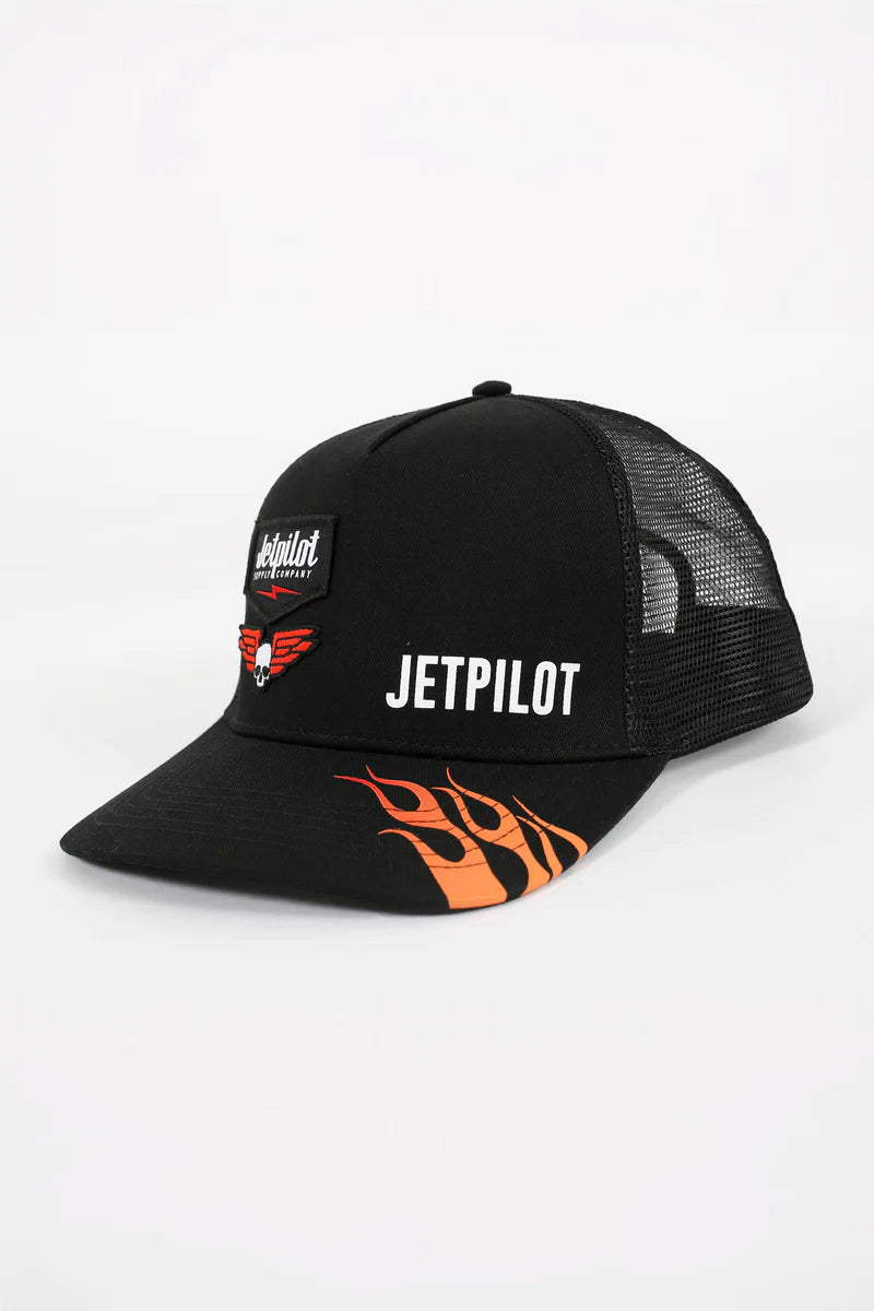 JET PILOT VINTAGE FLAMES TRUCKER HAT